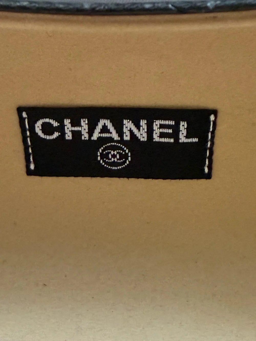 CHANEL Hard Clamshell Black Sunglass Case.